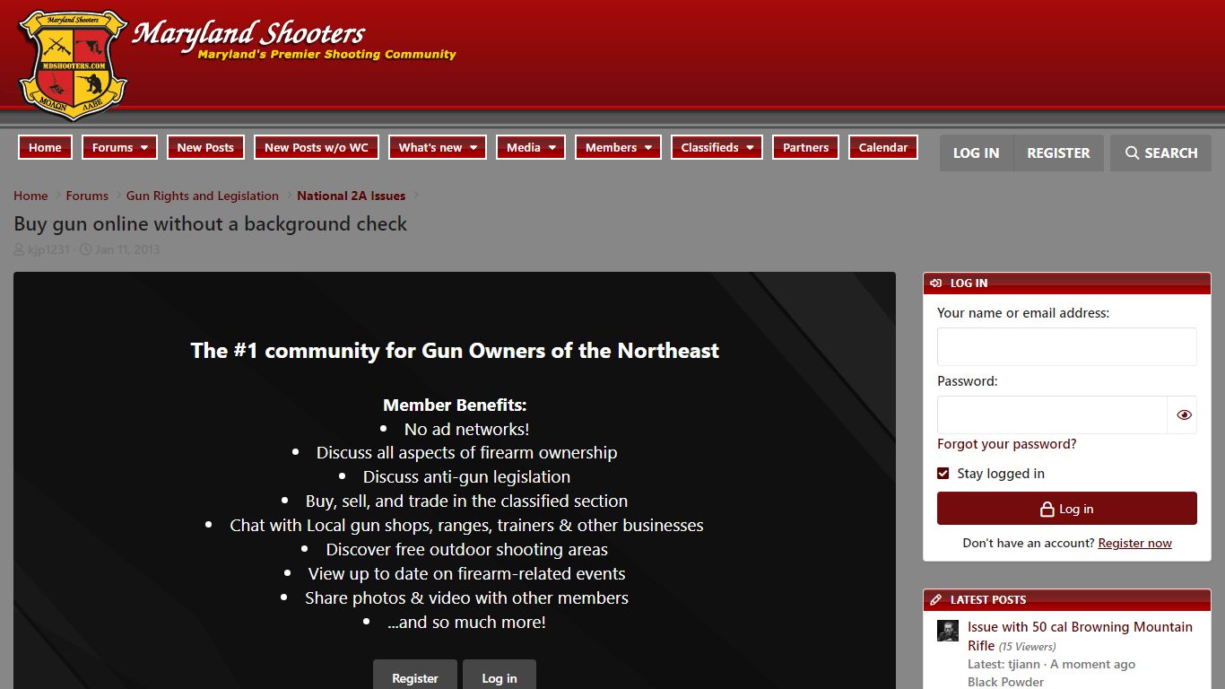 Buy gun online without a background check | Maryland Shooters Forum ...